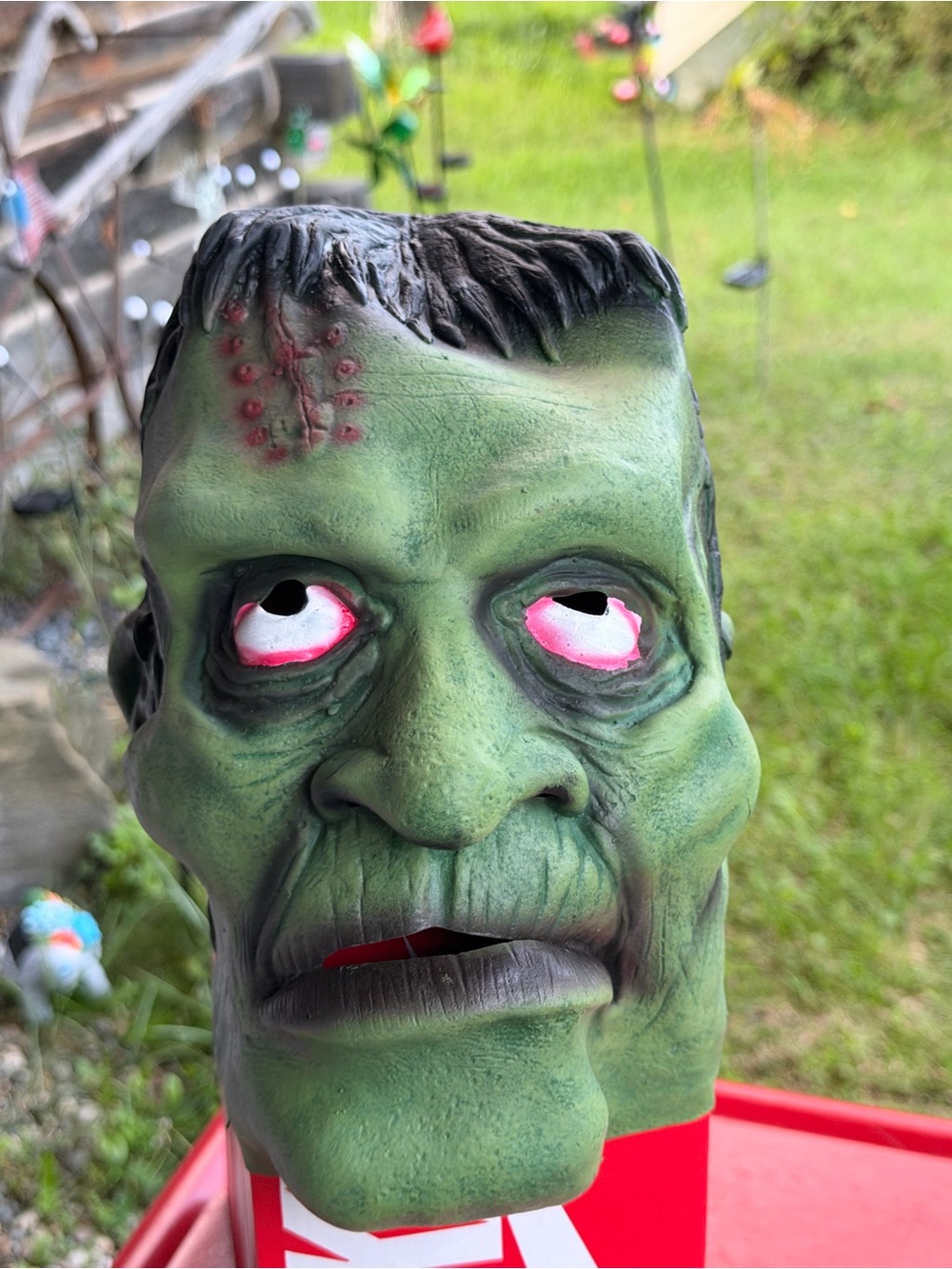 Vintage 2003 Paper Magic Group Frankenstein Latex Mask